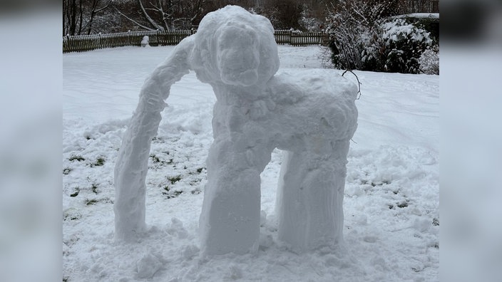 Ein Schneeelefant