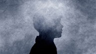 Silhouette eines Menschen 