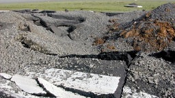 Siegerlandflughafen nach Explosion 