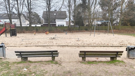Der Spielplatz auf dem ein 18-Jähriger durch einen Böller ums Leben gekommen ist.