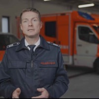 Sprecher der Feuerwehr Essen aus einem Instagramvideo