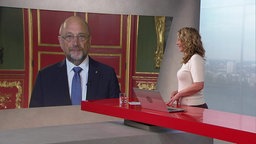 Studiogespräch zwischen Martin Schulz und Susanne Wieseler