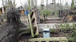 Zerstörter Kletterwald in Süchteln