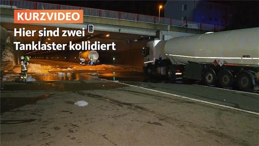 Unfall mit zwei Tanklastern auf der A52 in Essen | Video