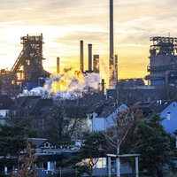 Stahlwerk von Thyssenkrupp in Duisburg-Marxloh