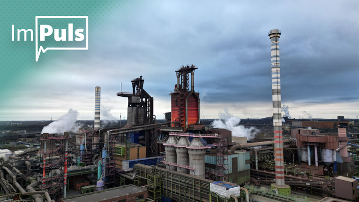 Ein Fabrikgelände der Firma Thyssenkrupp