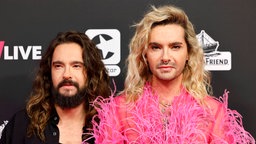 Tom Kaulitz und Bill Kaulitz (r) bei der 24. Verleihung der 1LIVE Krone 2023 