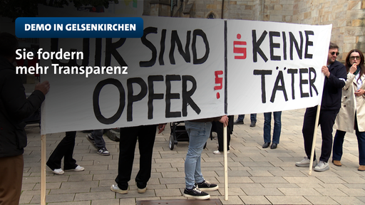 Demo zum Sparkassenraub in Gelsenkirchen | tn