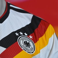 DFB Logo auf dem Trikot der deutschen Nationalmannschaft