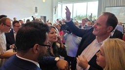 Düsseldorfer Oberbürgermeister Stephan Keller auf der CDU-Wahlparty