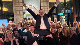 Michael Joithe feiert seinen Sieg 