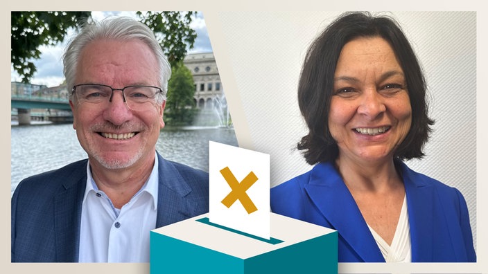 Die Kandidaten im Portrait: Marc Buchholz (CDU) und Nadia Khalaf (SPD)