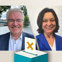 Die Kandidaten im Portrait: Marc Buchholz (CDU) und Nadia Khalaf (SPD)