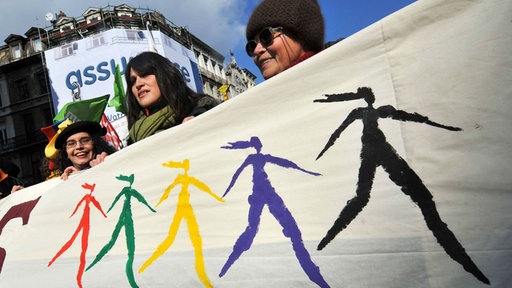 Demonstration Frauen Frauenrechte Welt Frauentag 