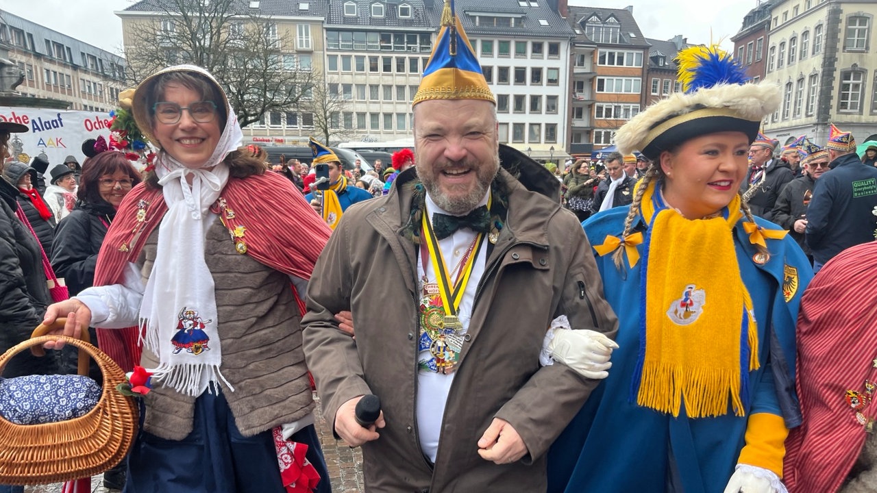 Karnevalisten in Aachen
