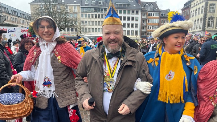 Karnevalisten in Aachen