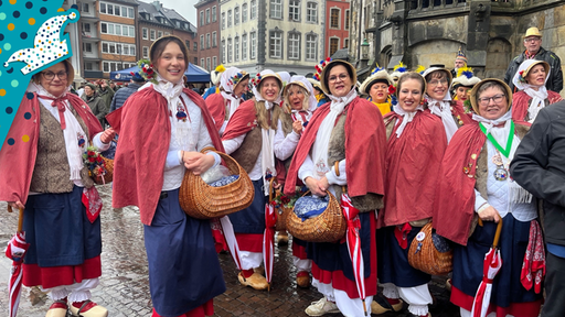 Karnevalisten in Aachen