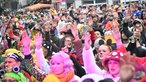 Karnevalisten in Düsseldorf