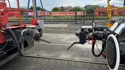Neue Kupplung der Güterzüge 