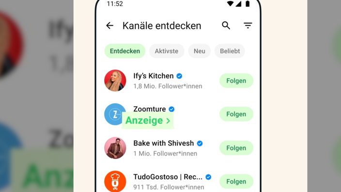 WhatsApp wird Werbung im Bereich "Status" der App zeigen, nicht in den Chats
