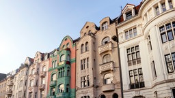 Altbau-Fasseden in der Südstadt in Köln