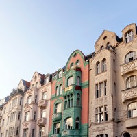 Altbau-Fasseden in der Südstadt in Köln