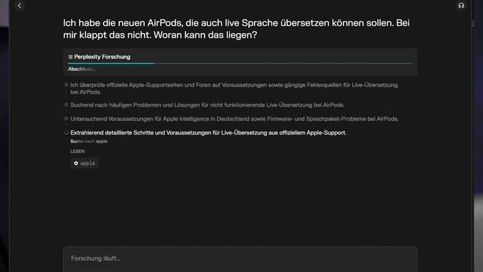 KI-Chatbots können auch im Netz suchen: Dazu "Deep Search" aktivieren