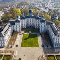 Luftaufnahme von Schloss Bensberg 