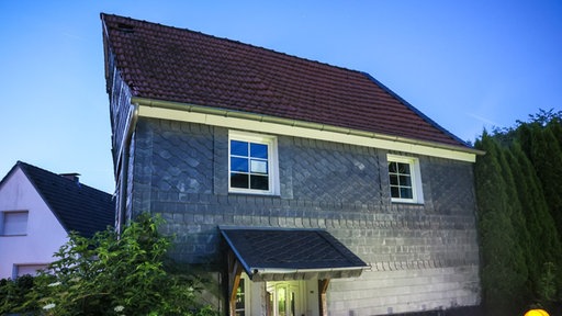 Fachwerkhaus mit verschobenem Giebel