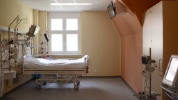 Krankenzimmer nach dem neuen Farbkonzept