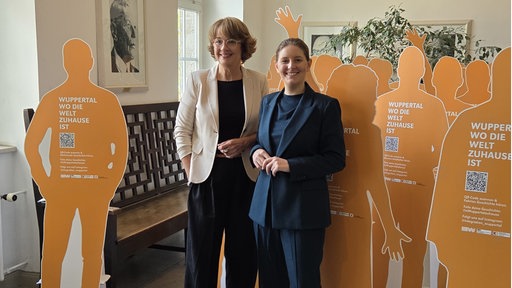 Oberbürgermeisterin Miriam Scherff und Beigeordnete der Stadt Wuppertal Annette Berg 