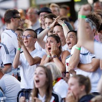 Deutschland Fans beim Public-Viewing