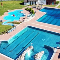 Das Freibad Gescher von oben