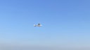 Ein Flugzeug in der Luft