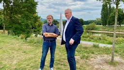 Bürgermeister Daniel Hartmann im Gespräch