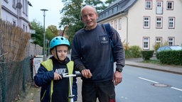 Thomas Jeruzal und sein Sohn Oskar