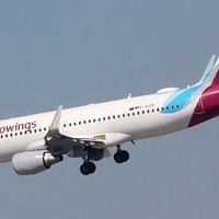 Ein Flugzeug der Eurowings