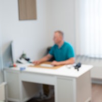 Sprechzimmer in einer Arztpraxis