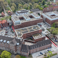 Universität Münster (Drohnenansicht)
