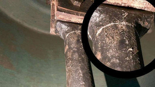 Ein Detailshot des Anschnitts