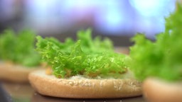 Ein belegtes Brötchen