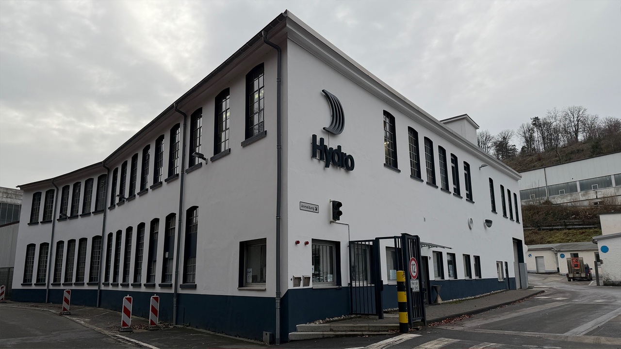 Das Norsk-Hydro-Werk in Lüdenscheid