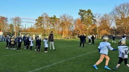 Jugend Football-Team beim Training