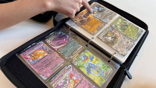 Sammelheft mit Pokemon-Karten