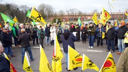 Protestierende in Ahaus