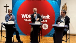 Stadtgespräch in Sundern mit Moderatorin Judith Schulte-Loh, Prof. Johannes Weyer und Unternehmer Ralf Fox