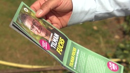 Tilman Fuchs auf dem Flyer als Oberbürgermeisterkandidat