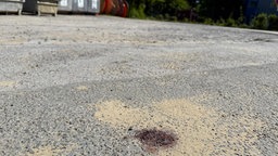 Dieses Bild zeigt den Boden des Spielplatzes "Unterwasserwelt Kinderspielplatz" in Menden
