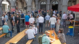 Teilnehmer des Veteranentags in Paderborn