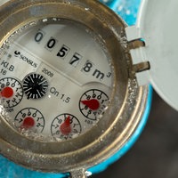 Die Wasseruhr im Keller eines Privathauses